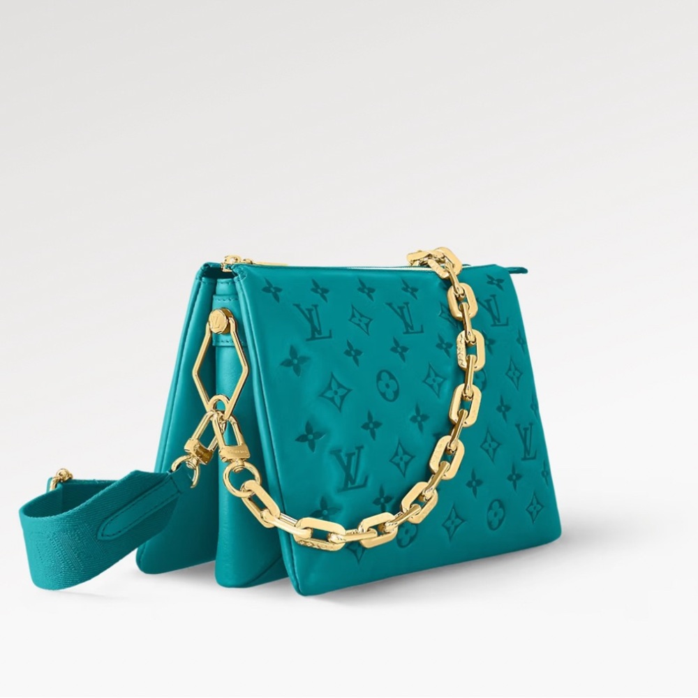Louis Vuitton COUSSIN PM- ELECTRIC TURQUOISE BLUE - Picture 3 of 12